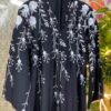 Hand-stitched Embroidered Black Abaya – Dubai Imported, Korea Nida Fabric