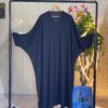 Irani black abaya with elegant crystal lace detailing on hem – KA02