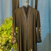 Black Dubai burqa with intricate stone work – perfect for elegant modest fashion in Bangladesh.