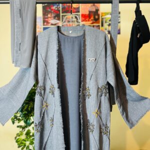 Buy Luxurious Dubai Nylon Stone Work Abaya with Inner, Large Hijab & Belt online in Bangladesh